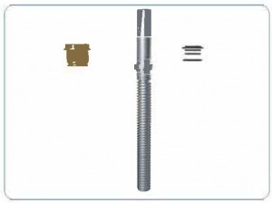 resilient seated gate valve stem